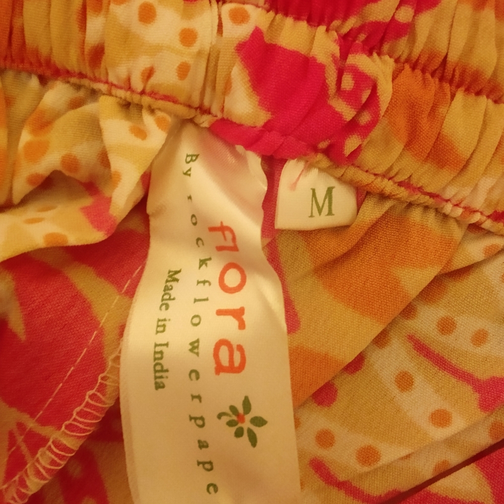 Rockflower Paper Bohemian 70s Retro Resortwear Festival Palazzo Pants Size M - Picture 4 of 4